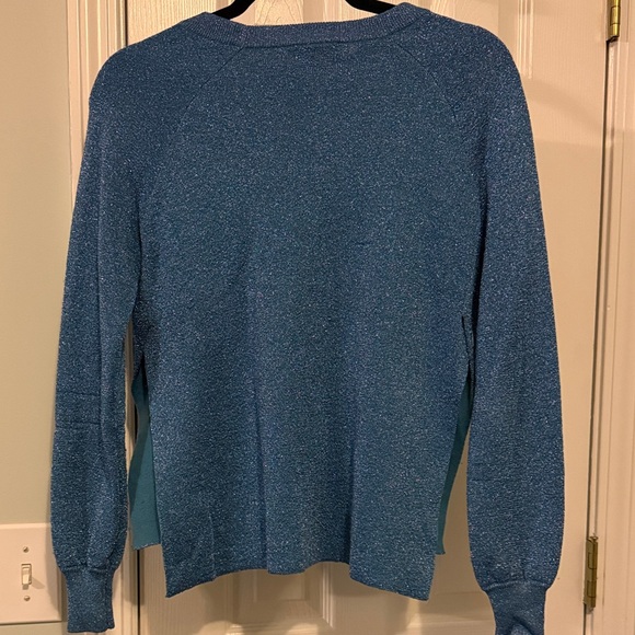 J. Crew Blue Crew Neck Sweater - Picture 3 of 4